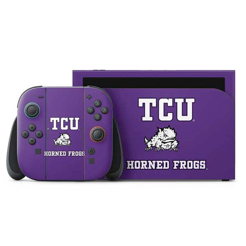 Texas Christian University Mascot Nintendo Switch 2 (2025) with Joy-Con Skin